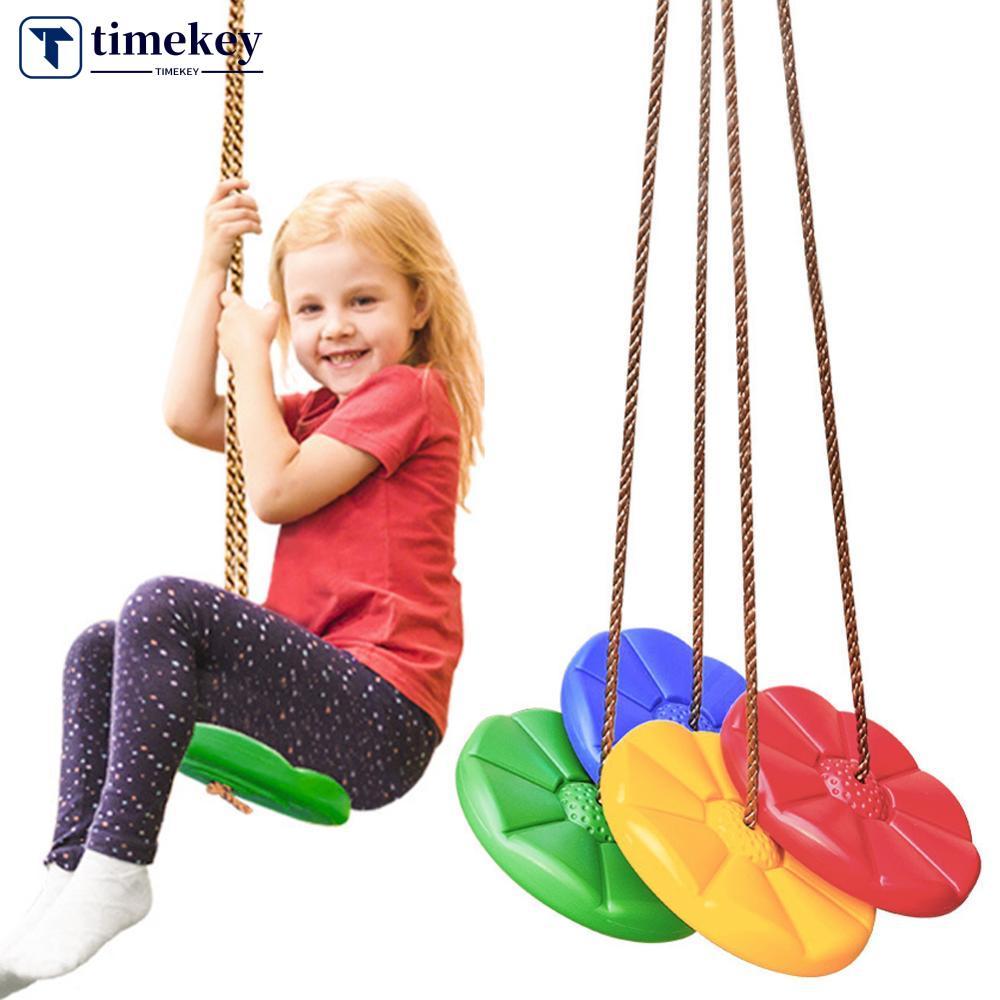 TIMEKEY Balanço De Disco Infantil Interno E Externo Esportes Infantis Vermelho Azul Espessado Pétala Octogonal Pendurado