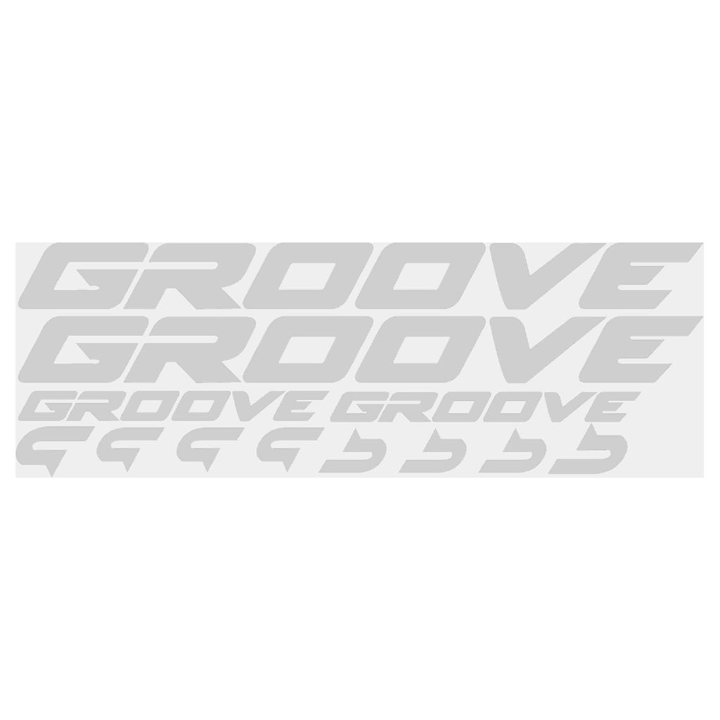 Kit 12 Adesivos Plotter de Quadro Compatível Bicicleta Groove Em Vinil Premium Branco