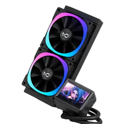 Water Cooler 240mm com Display LCD RGB ARGB Radiador para Processador Intel AMD DELTA-CW240LCD