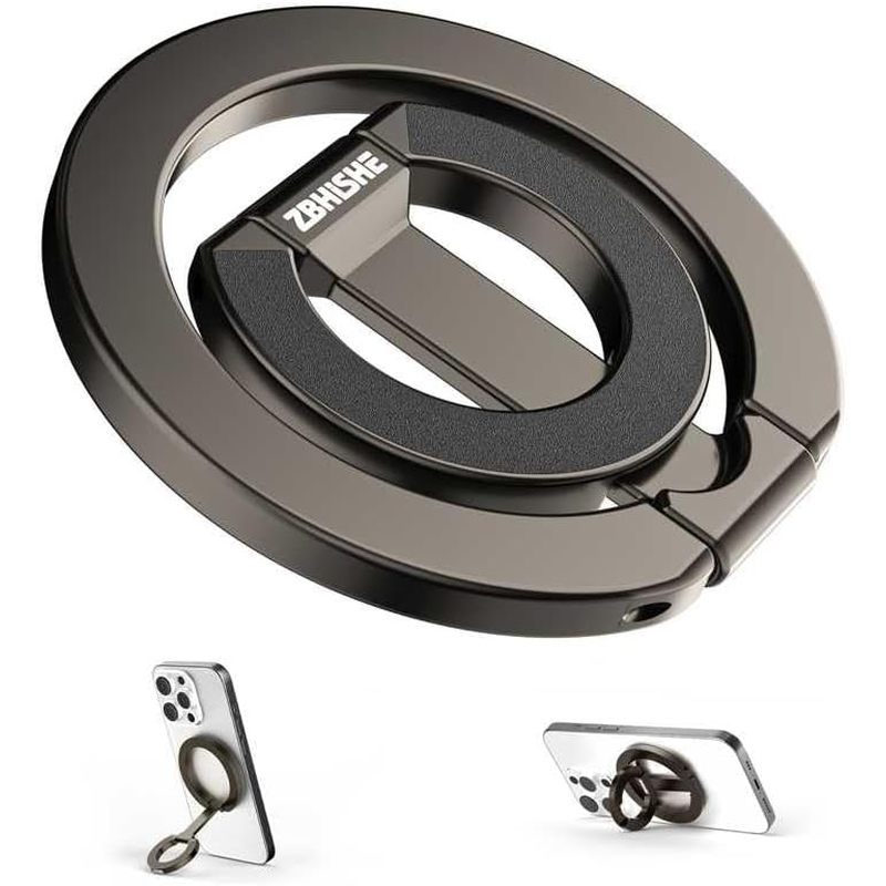 Anel Magnético De Telefone Para MagSafe Grip [Dupla Face] [Super Ímã Aperto De Suporte Compatível Com Montagens De Carro