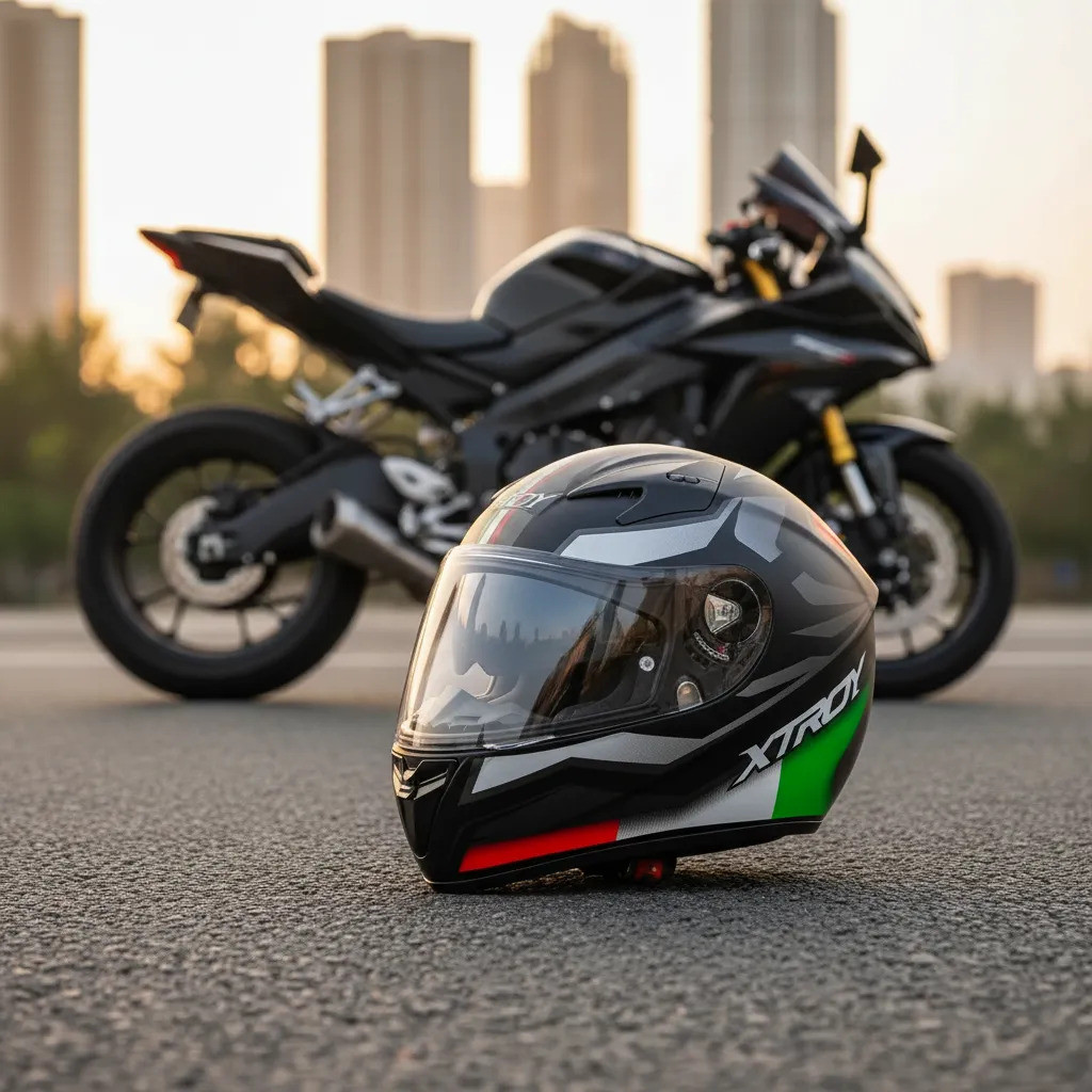 Capacete X Troy Sv218 Preto Brilhoso Usa Itália Tam 58 60 · foto 2