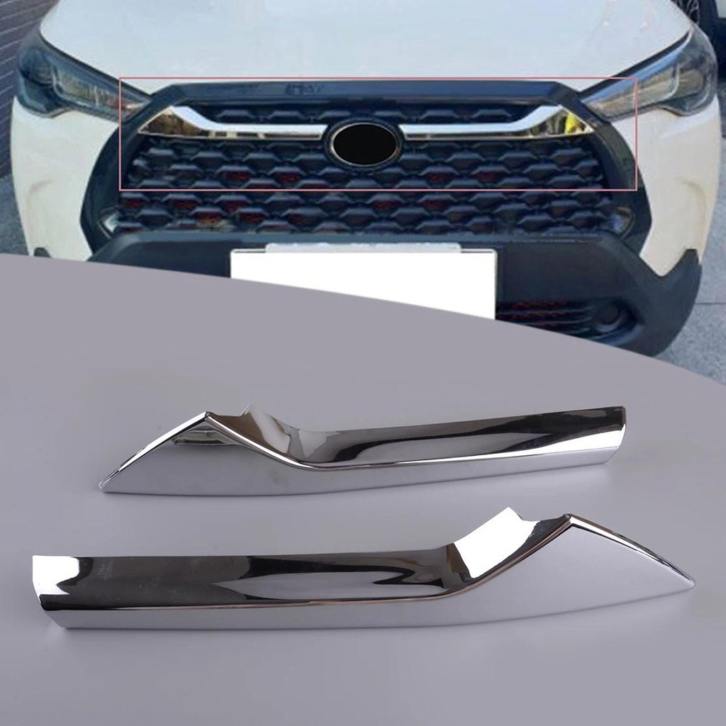 1 Par Tampa Da Grade Central Dianteira Malha Guarnição Capa Apto Para Toyota Corolla Cross 2020 2021 2022 2023 2024 Prat