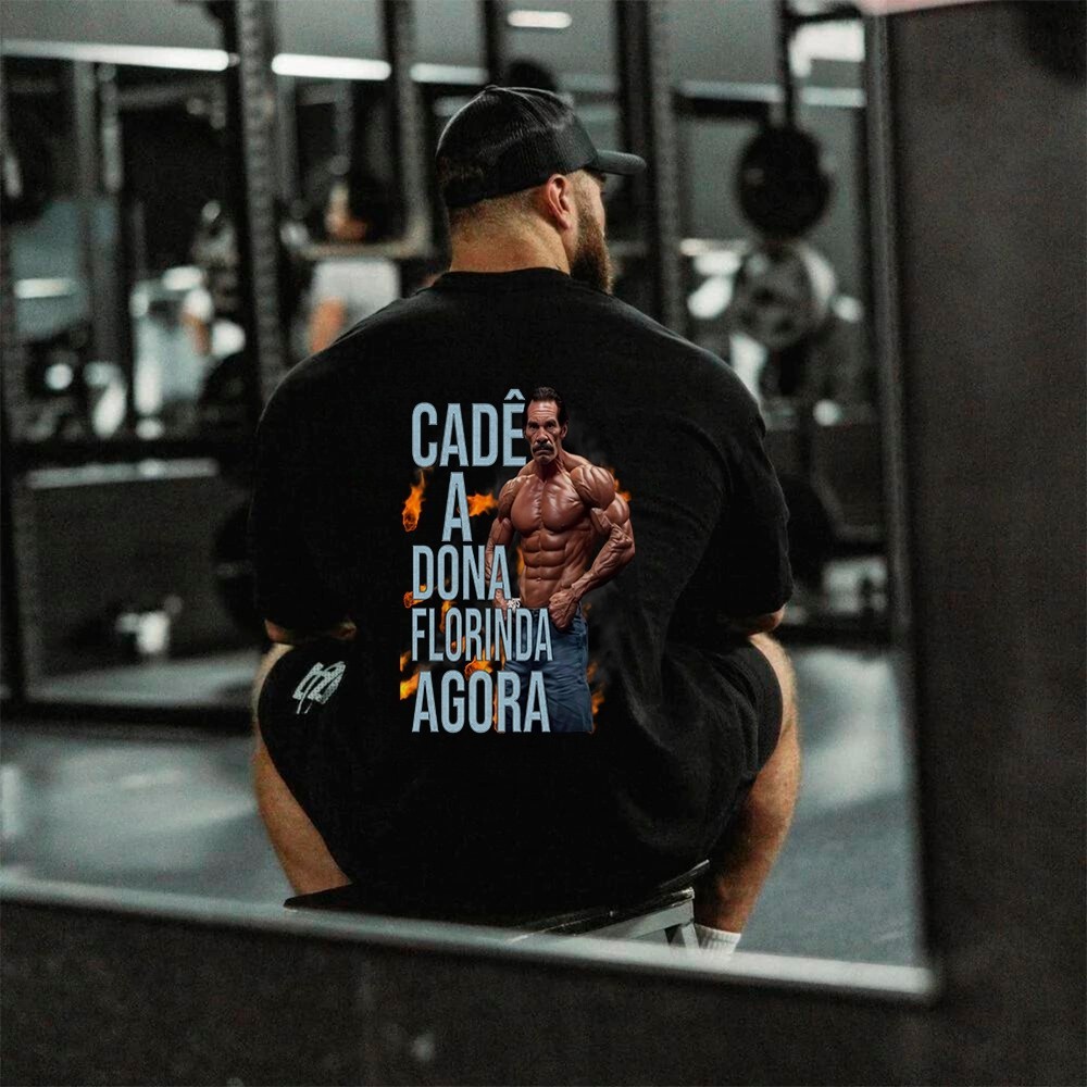 Camisa Oversized Premium Meme Madruga Maromba Frase Academia Treino Confortavel Camiseta