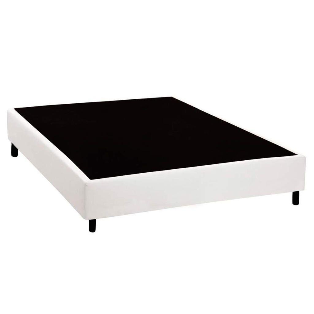 Cama Box Base Casal Universal Courano White (138x188x20) - Costa Rica em Oferta na Shopee