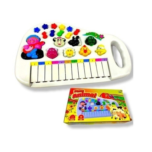 Teclado Infantil com Sons de Animais e Luz LED | Piano Musical para Crianças em Oferta na Shopee