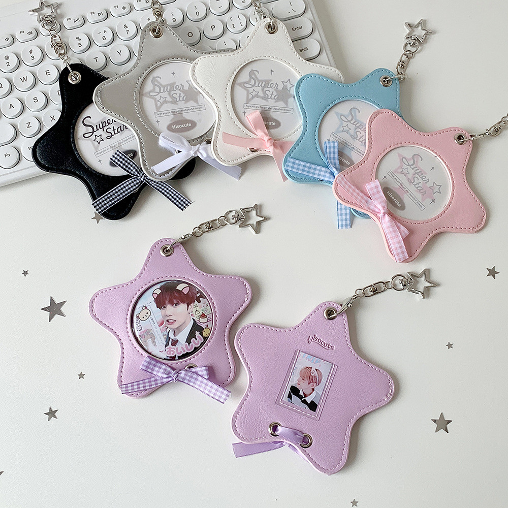 Porta-Cartões De Balé Star PU Idol Anime Badge Display Storage Case Pingente Crachá