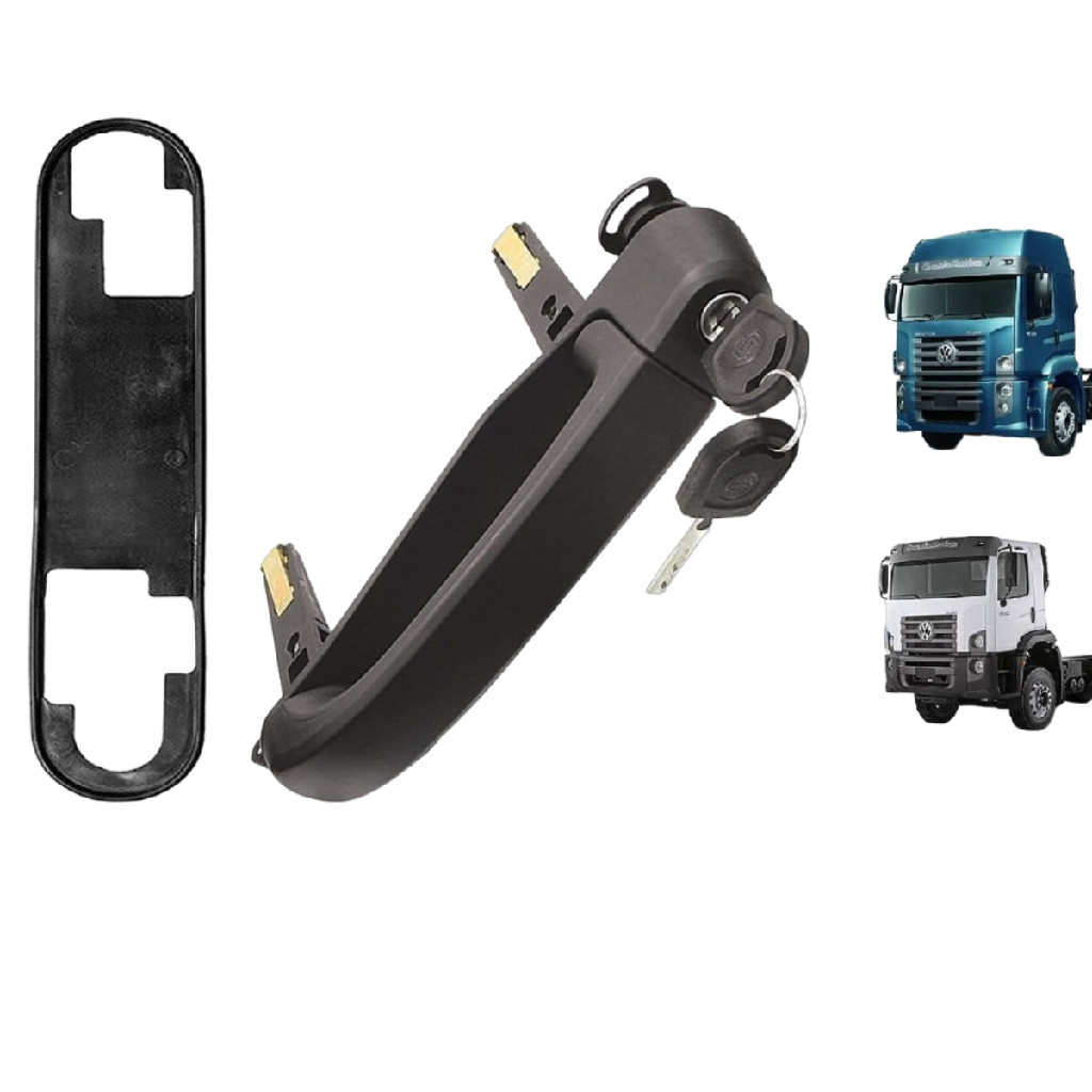 Kit Calço + Maçaneta Externa Da Porta Lado Esquerdo Vw Constellation 24.250