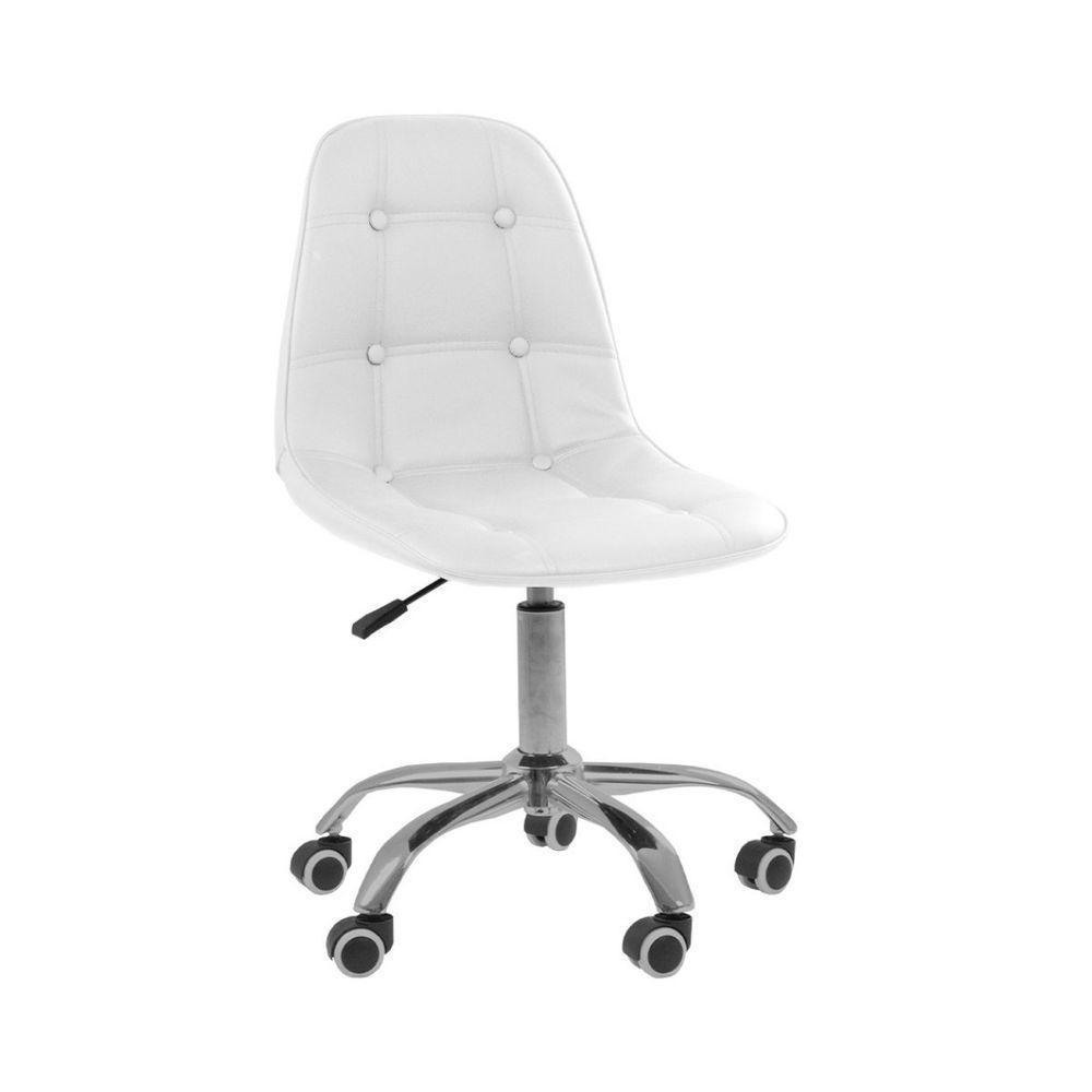 Cadeira Office Eiffel Botonê Ajustável Oficial Girat + Ebook Branco 1 em Oferta na Shopee