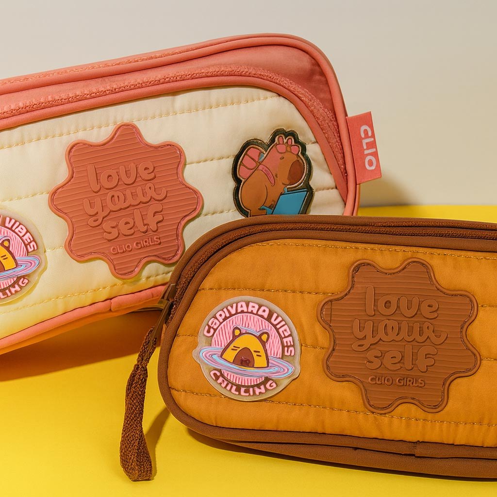 Estojo Duplo Escolar Capivara Love You Self Clio