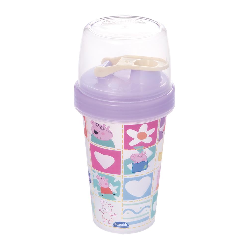 Mini Shakeira Peppa Pig 320 ml Garrafa Lancheira Plasútil em Oferta na Shopee