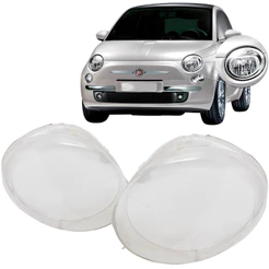 Lente Farol Fiat 500 2008 2009 2010 2011 2012 Superior