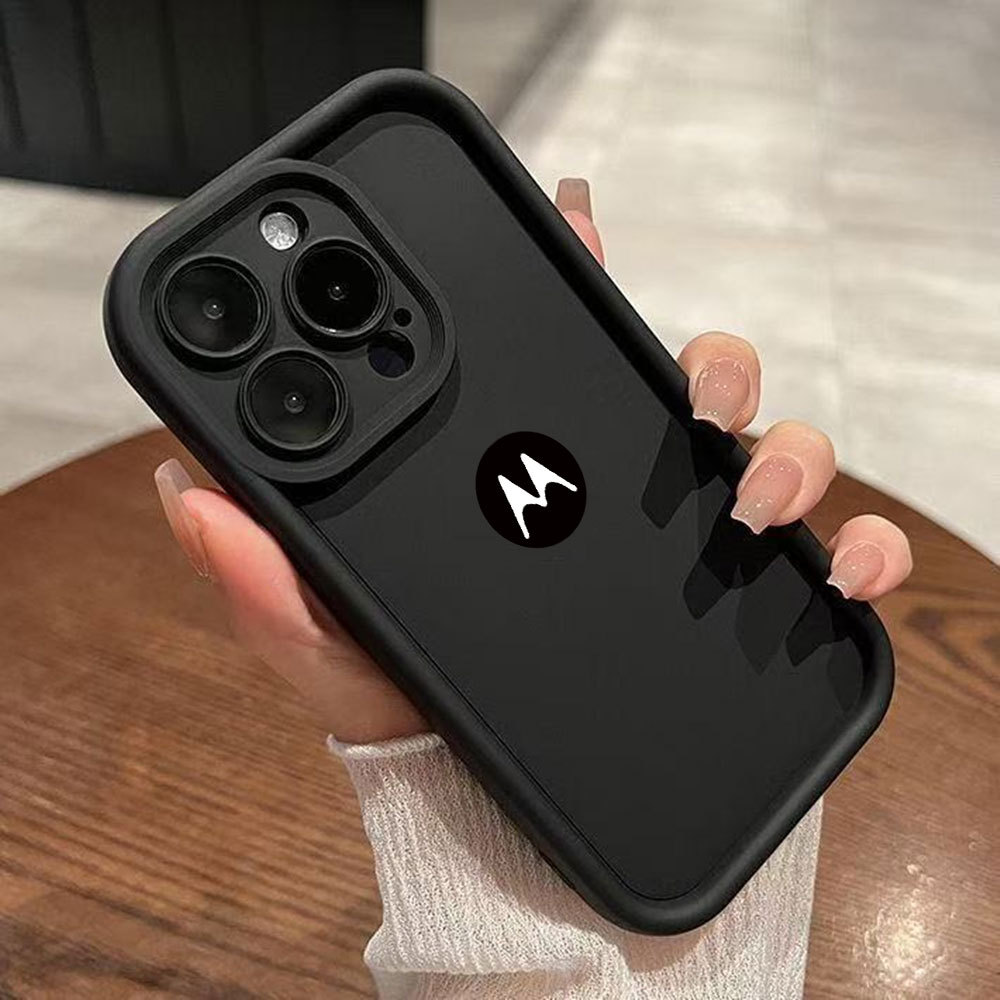 Capinha com Logotipo Capa Para MOTO EDGE 50 Ultra G84 G54 G10 G14 G15 G24 G34 G53 G75 G60 E13 Capa de celular Case