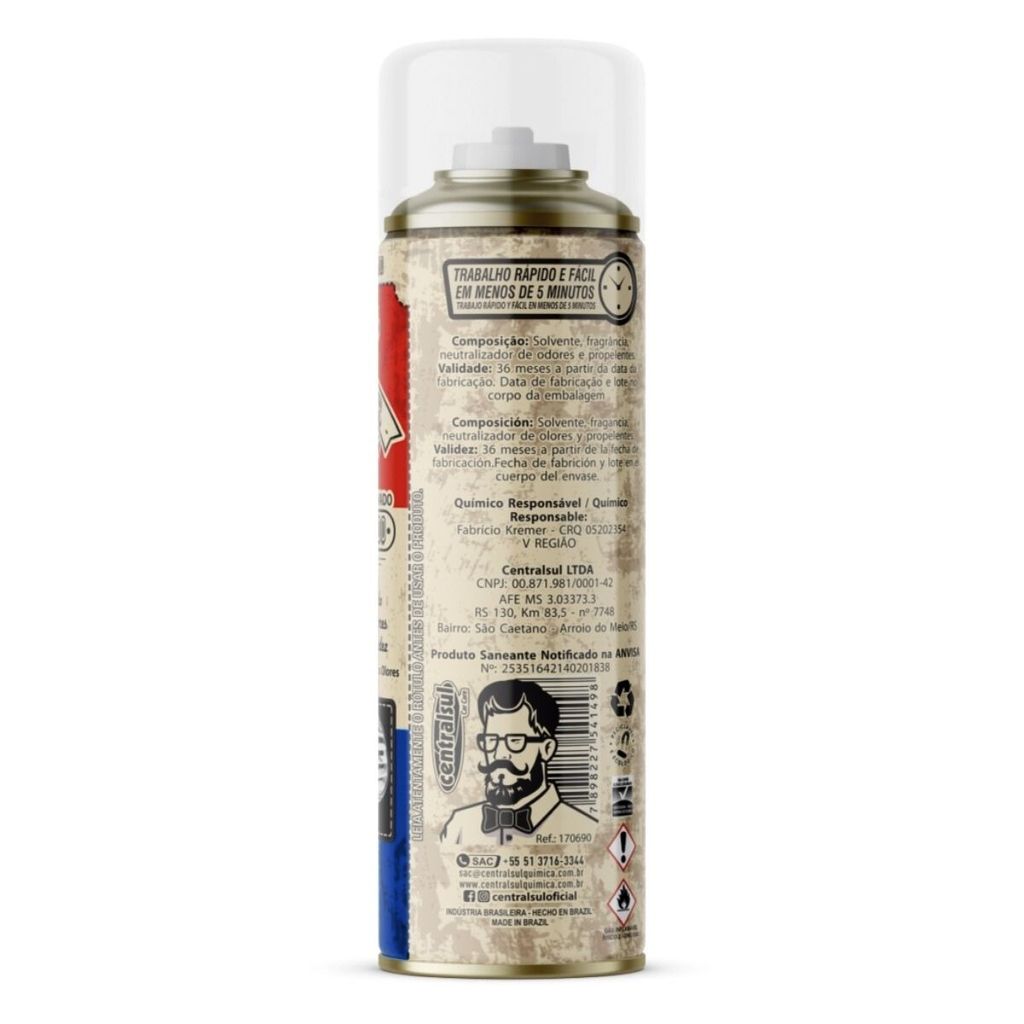 LIMPA AR CONDICIONADO 200ML/140G CENTRALSUL FRANCE — imagem 2 de 2