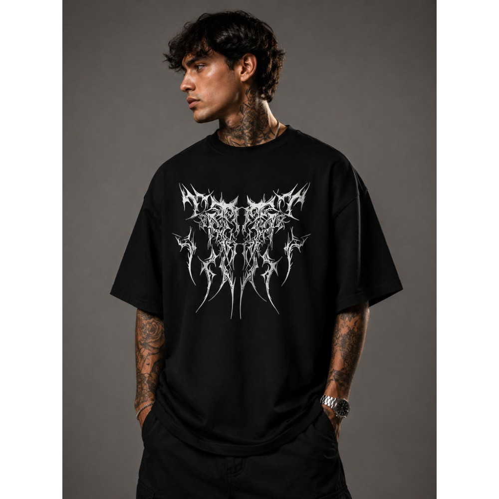 Camiseta Tribal Dark Estilosa Urbano Gótico Unissex Básica Moda Streetwear Ideal para Dia a Dia Confortavel