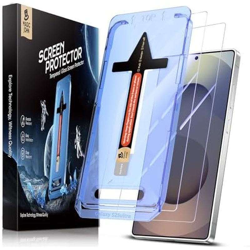 MAGIC JOHN 2 Pack Para Samsung Galaxy S25 Protetor De Tela De Vidro Ultra Temper