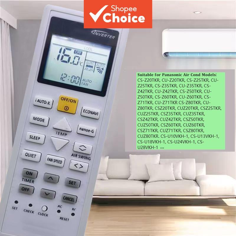 Controle Remoto Para Ar Condicionado Inverter da Panasonic Série PN R32 Modelos CS-PN9WKH CS-PN12WKH CS-PN18WK