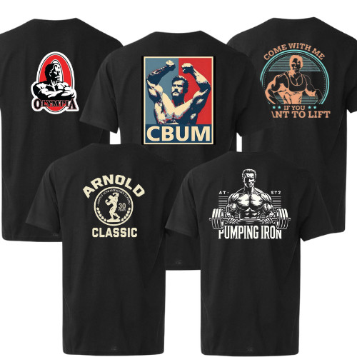 KIT 5 Camisetas Masculinas Streetwear Academia Treino - Diversas Estampas - 100% Algodão Premium