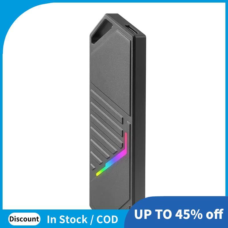 Protocolo Duplo M2 SSD Case NVMe USB 3.1 Tipo C Gen2 10Gbps Gabinete Liga De Alumínio M . 2 Caixa De Disco Rígido 2230 2