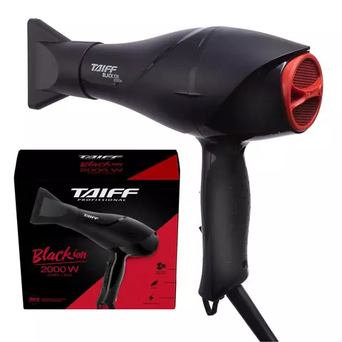 Secador De Cabelo Taiff Black Ion Profissional Original2000W
