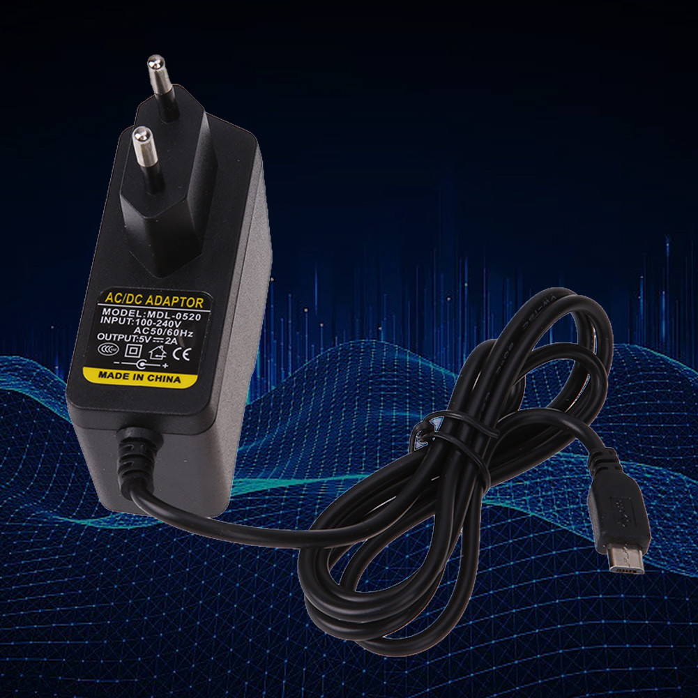 Fonte De Alimentação Micro USB 5V 2A Carregador De Parede Tablet Adaptador Conversor AC Plugue Ue [covdes.br]