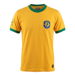 Camiseta Retro Athleta Pelé 1970 - Amarela