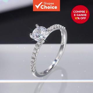Anel De Zircão Clássico Elegante Joias Femininas De Alta Qualidade em Oferta na Shopee