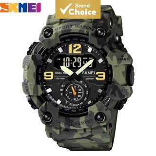 SKMEI 1637 Relógio Digital Militar, Design Vintage à Prova d'Água 50m, Pulseira PU para E…