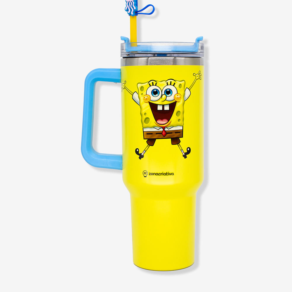 Copo Térmico Tumbler Bob Esponja em Oferta na Shopee