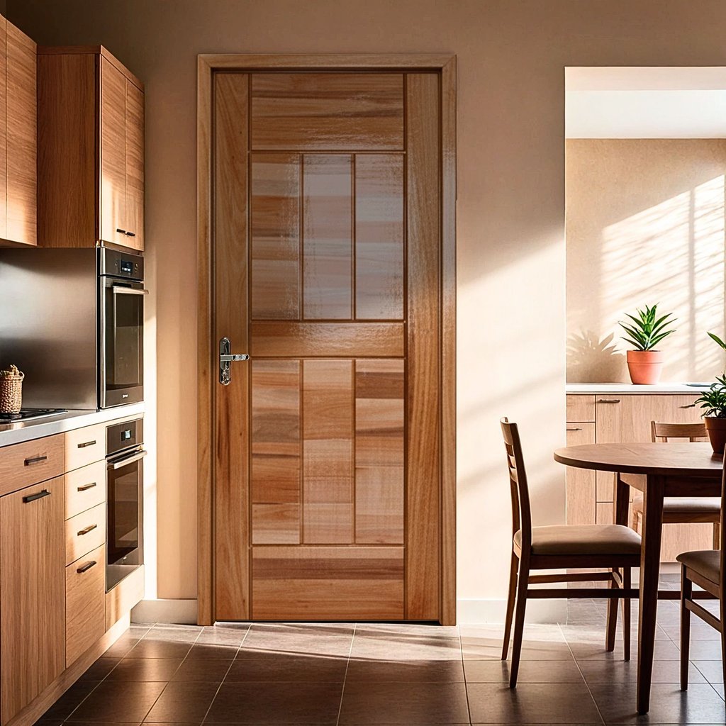 Folha de Porta Maciça em Eucalipto acabamento Natural 210x100cm PM96 Cruzeiro Portas Natural 210cm x 100cm em Oferta na Shopee