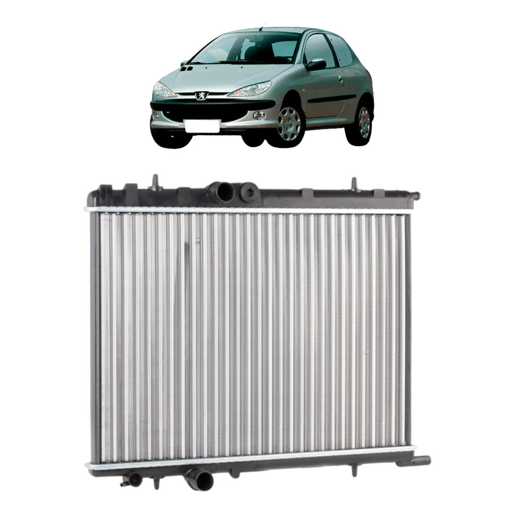 Radiador Peugeot 206 1.0 1.4 1.6 2.0 1999 2000 2001 A 2009 em Oferta na Shopee