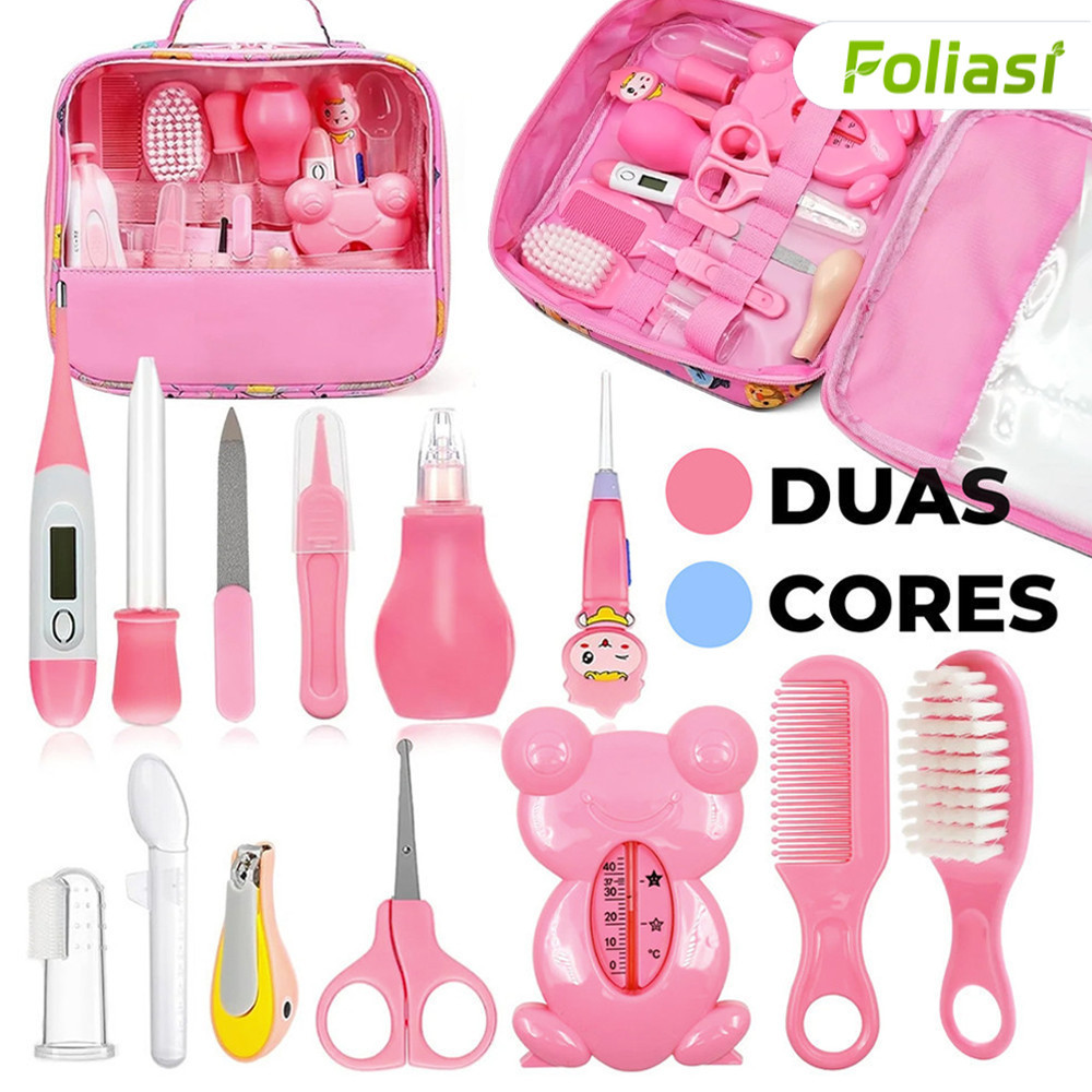 O Kit de saúde e cuidados do seu bebê inclui 13 peças, inclui máquina de corte de termômetro e/ou em Oferta na Shopee