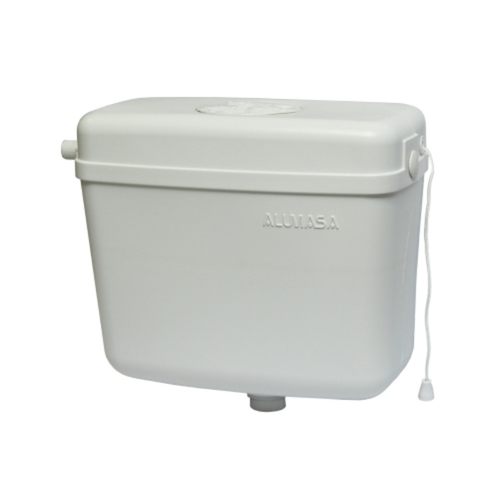 Caixa De Descarga Universal 9 Litros Parede Alumasa Branca em Oferta na Shopee