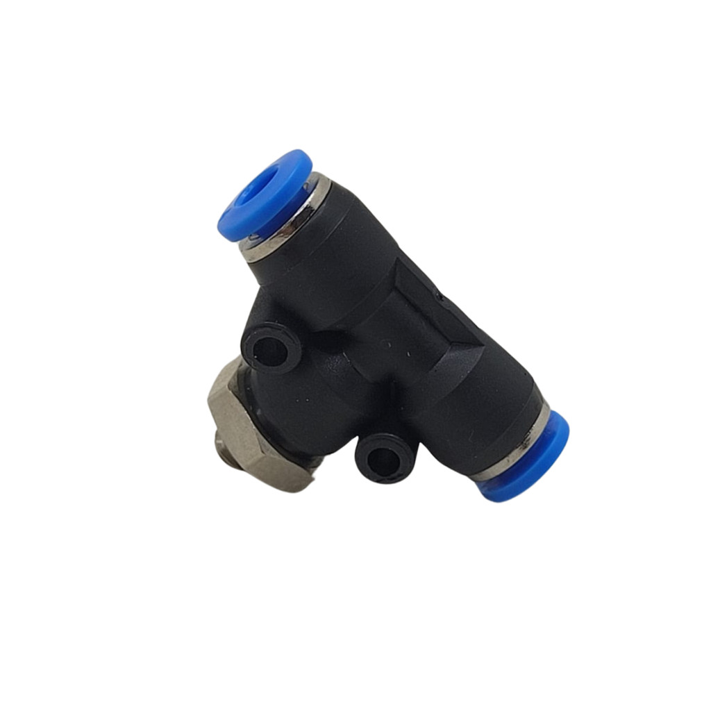 4 peças Conexão Pneumática em Tee Engate Tubo 4mm Rosca M5