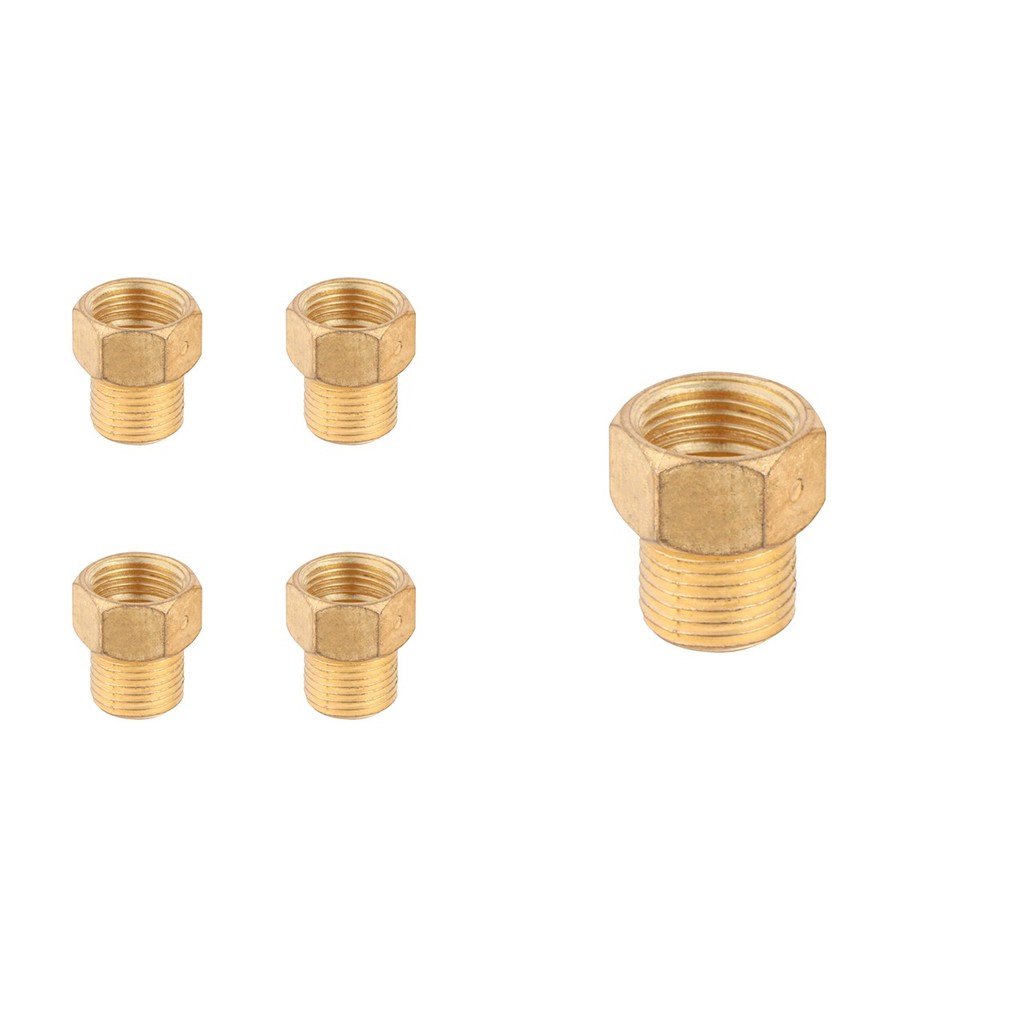 Kit 5 Conexão Extensor Aumento Prolongador Curto Rosca 1/2 1,5CM