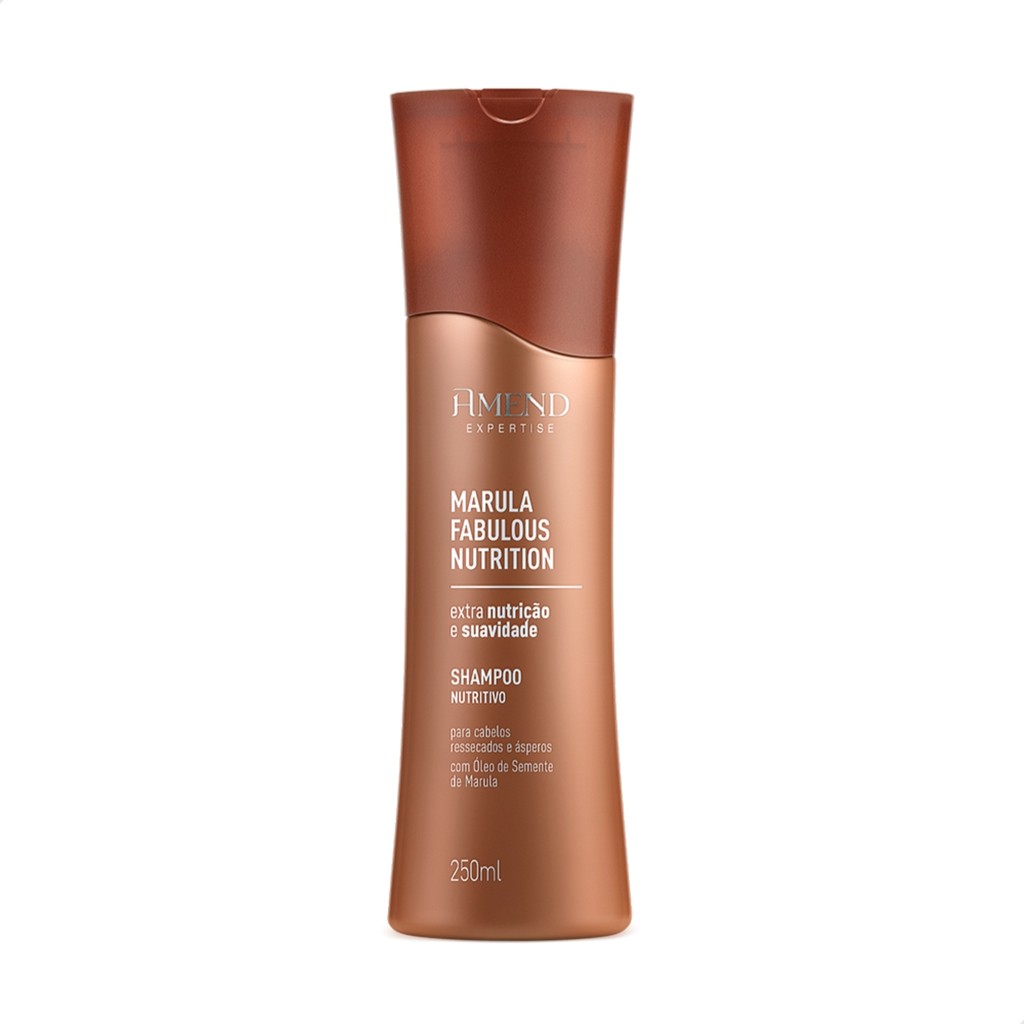 Shampoo Amend Marula Fabulous Nutrition Cabelos Ressecados em Oferta na Shopee