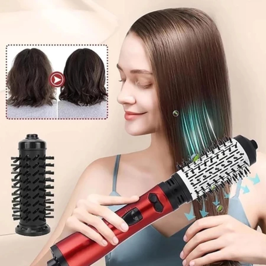Escova Rotativa VERMELHA Anliu 110v Tourmaline Infinity Elétrica Secador de cabelo Professinal