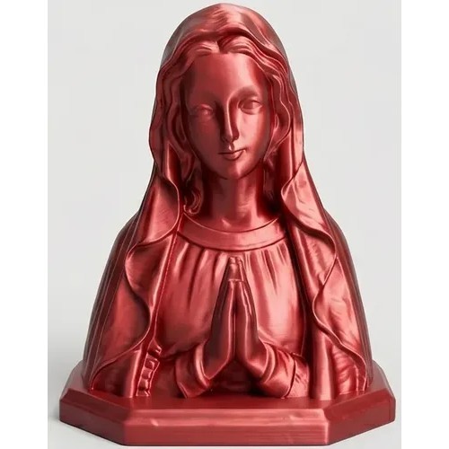 Virgem Maria Luz De Lourdes - Escultura Para Decoração Bronze