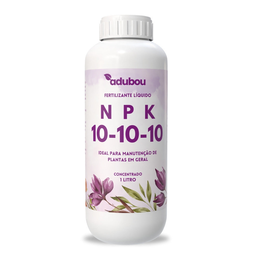Adubo Zamioculca Npk 10 10 10 1L Concentrado Nutrição Completa Folhas Mais Verdes Vigor Contínuo