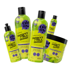 Kit Sem frizz, sem drama! 500ml Oh My (5 itens) | Ação antifrizz