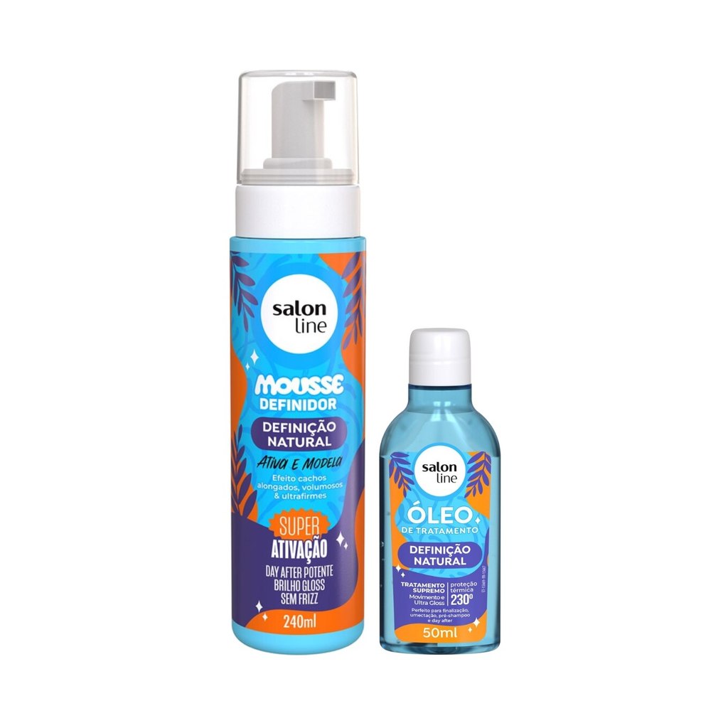 Kit Finalização Definição Natural com Mousse e Óleo de Tratamento