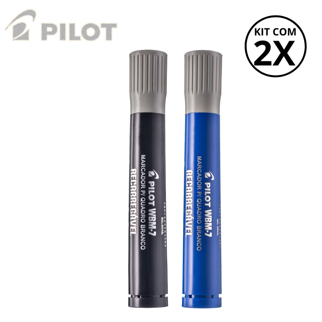 Kit com 2 Marcadores Para Quadro Branco WBM-7- PILOT