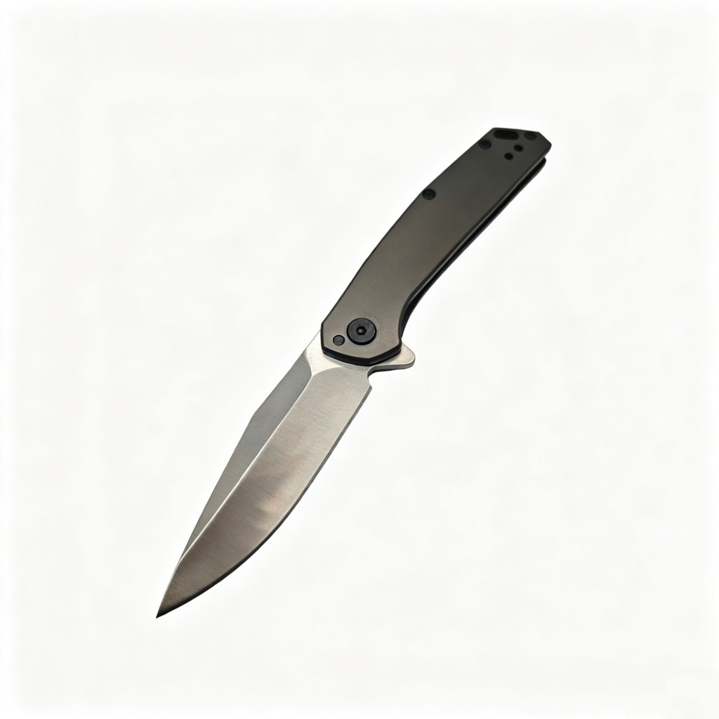 Canivete Top Semi Automatico Com Clip e Trava Aço D2 KER1405 KNIFE MATRIX