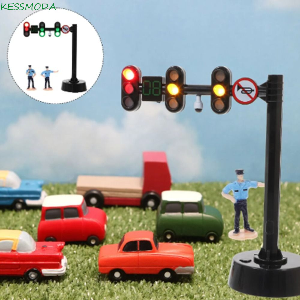 Kesselmanmoda Mini Brinquedos Modelo De Parada , Sinais De Luz De Brinquedo De Trânsito De Segurança , Blocos De Constru