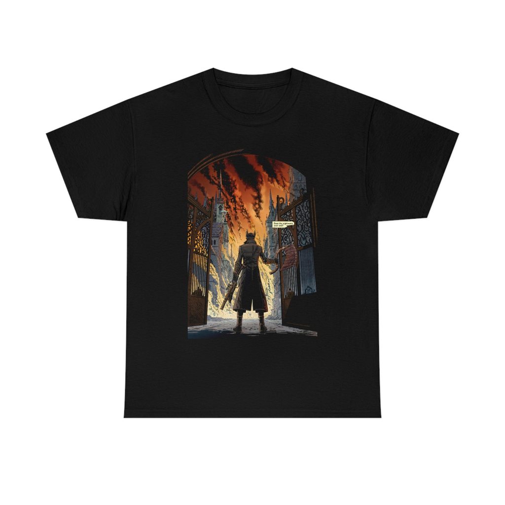 Camiseta Masculina Feminina Estampa Bloodborne Hunter Jogo T-shirt Unissex Streetwear Envio Imediato