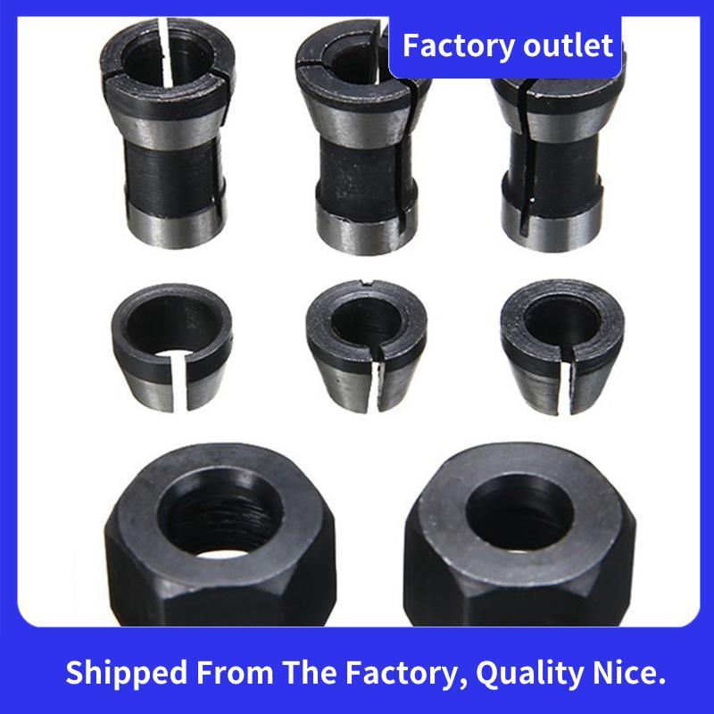 Conjunto De Pinça Adaptador Alto , 8 Peças , 6mm/6.35mm/8mm , Mandril , Máquina De Corte , Roteador , Ferramenta De Fres