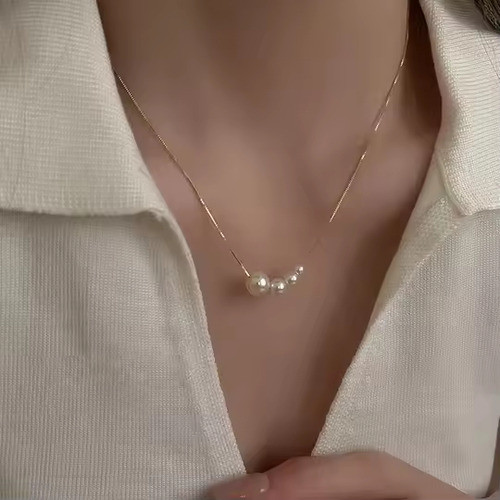 Colar Chocker Perola Dourado Delicado Noiva Debutante Classi