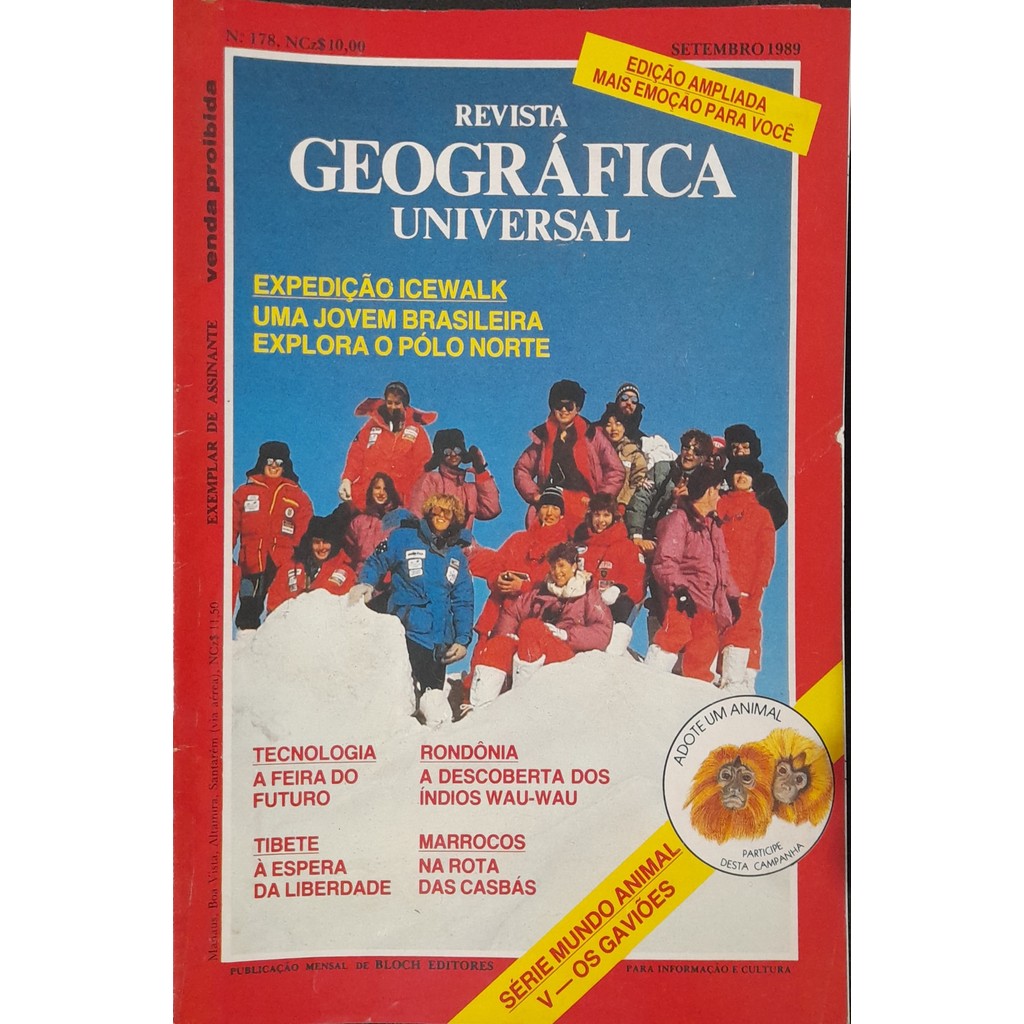 Revista Geográfica Universal nº 178 Setembro 1989 de Bloch 7999379
