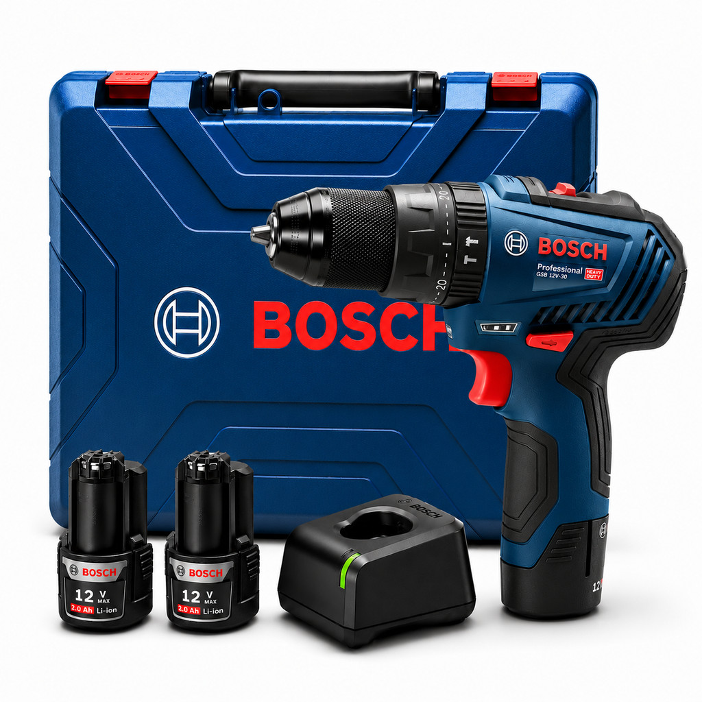 Furadeira de Impacto GSB 12V-30 Bosch Parafusadeira Brushless 12V