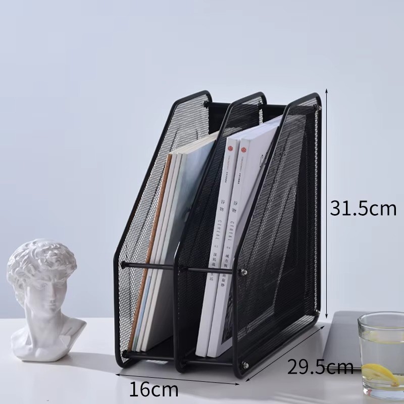 Estante metálica para livros, estante de armazenamento de documentos e estante de escritório — minimalista e versátil.