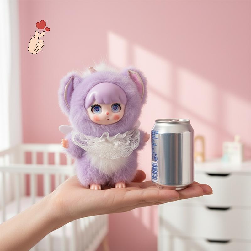 [PEBR] Chaveiro De Boneca Com Asas De Anjo De Pelúcia Adorável Série De Pingente De Vinil De Renda Para Decoração De Bap